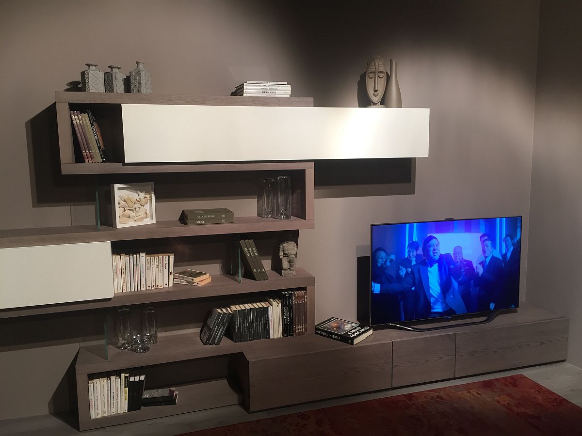 Wall-mounted organization solutions and display units for the small living room