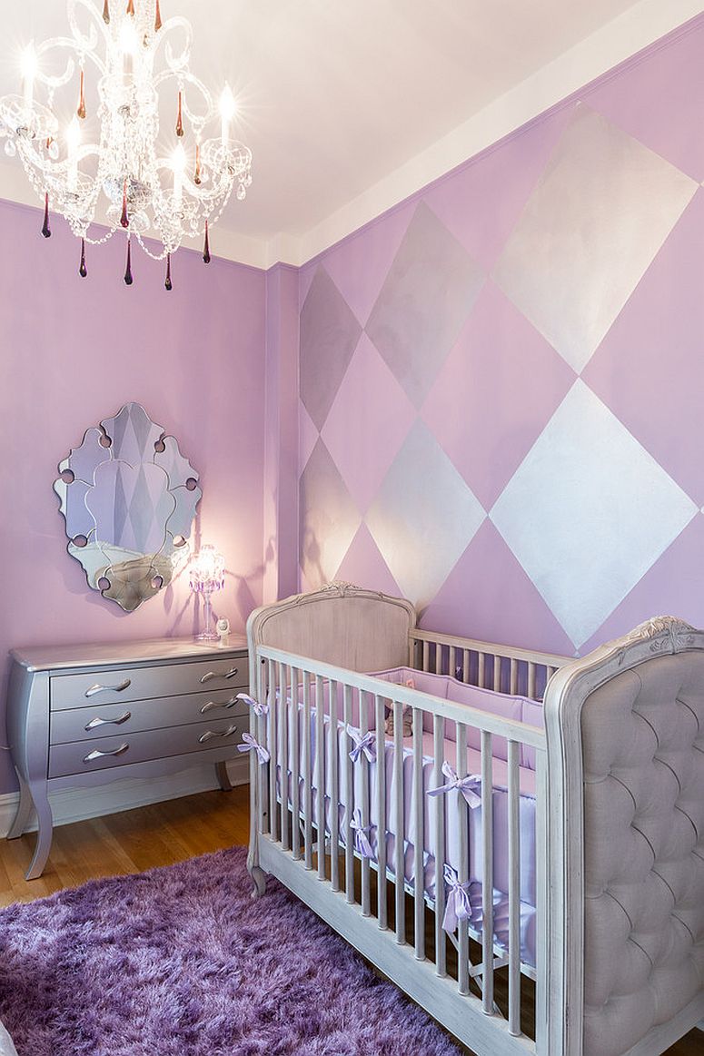 baby girl nursery ideas purple