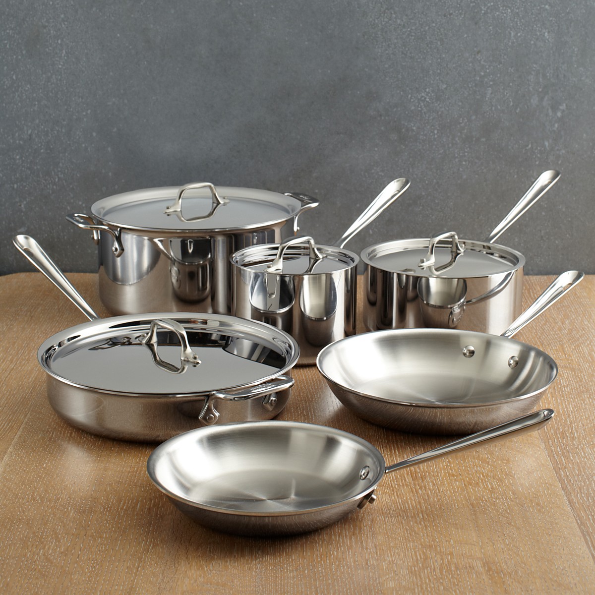 All-Clad Master Chef 2 Stainless 10-Piece Cookware Set