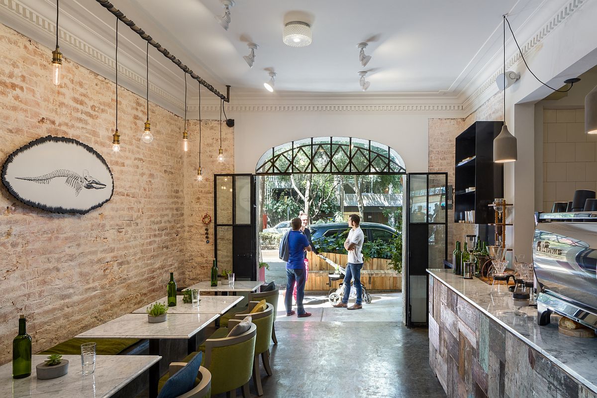 1920s home renovatde into a tasteful and unique restaurant in Mexico City