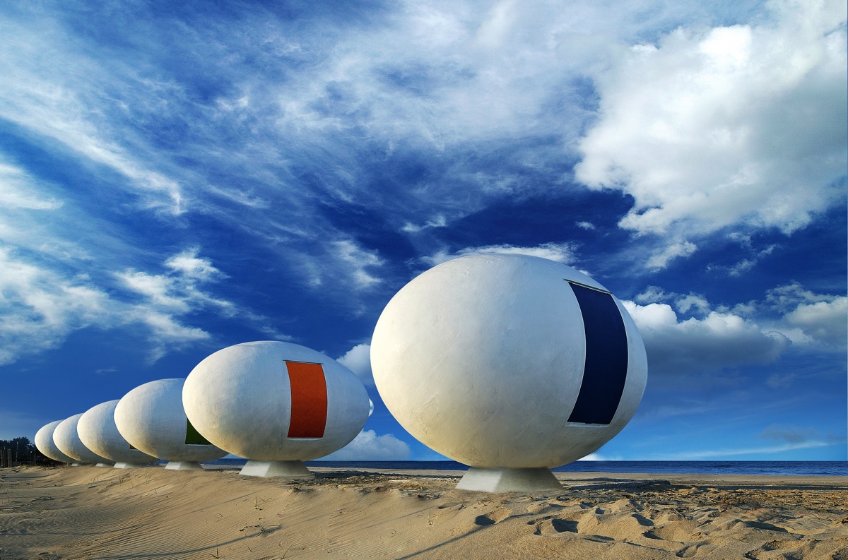 The quirky egg-shaped Albang, created by Yoon Space Design.