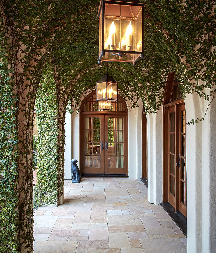 An entrance to behold - Mediterranean style at its brilliant best! [Design: Thompson Custom Homes / Photography: Steve Chenn]