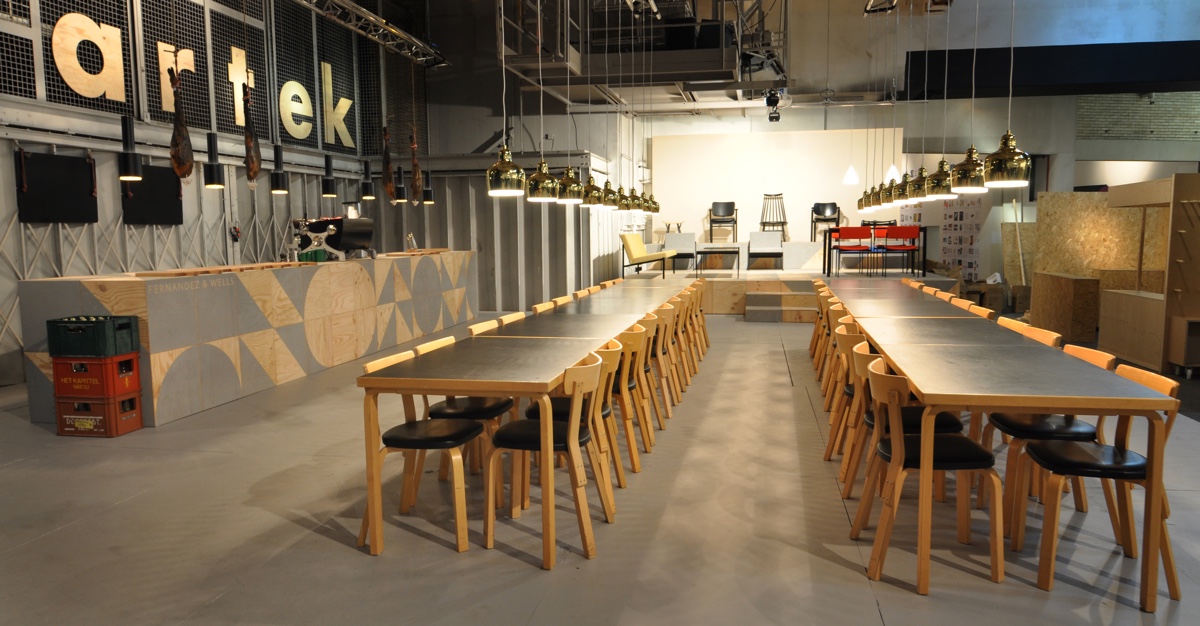 Artek pop-up shop and cafe. Image courtesy of Philippe Malouin.