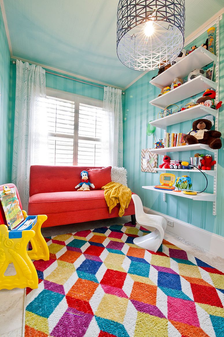 Colorful kids hot sale rug