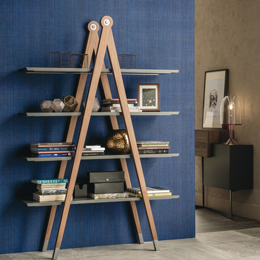 Beautiful and functional ladder styled bookcase