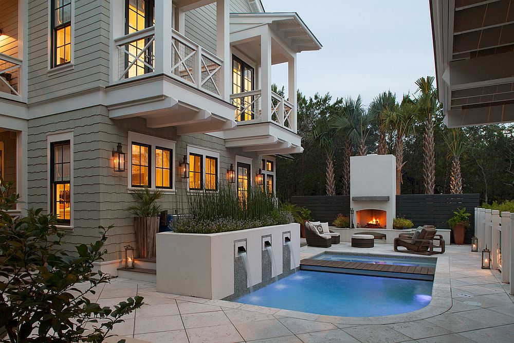 Bridge over a pool can be understated and minimal as well [Design: Geoff Chick & Associates]