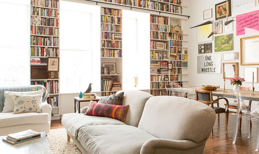 Filled with the Romance of Art and Books: Brooklyn Heights Loft