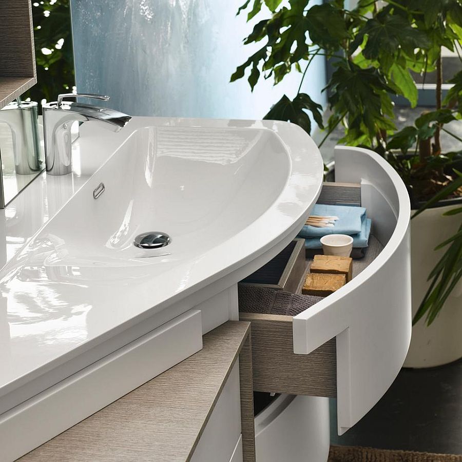 Avantgarde bathroom, designed with nature in mind