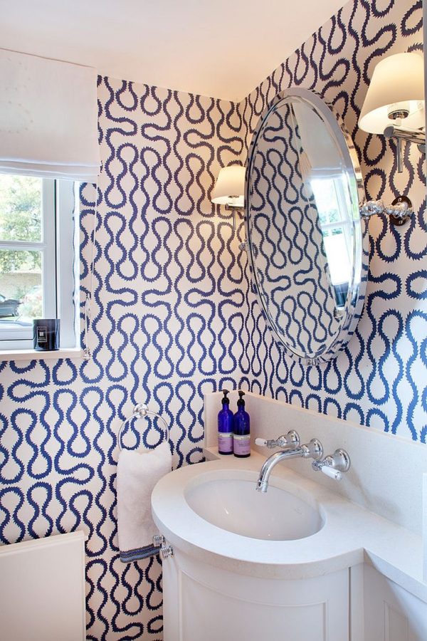 25 Awesome Rooms That Inspire You to Try Out Geometric Wallpaper Decoist
