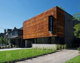 Heathdale Residence: Cor-Ten on One Side and Glass on the Other