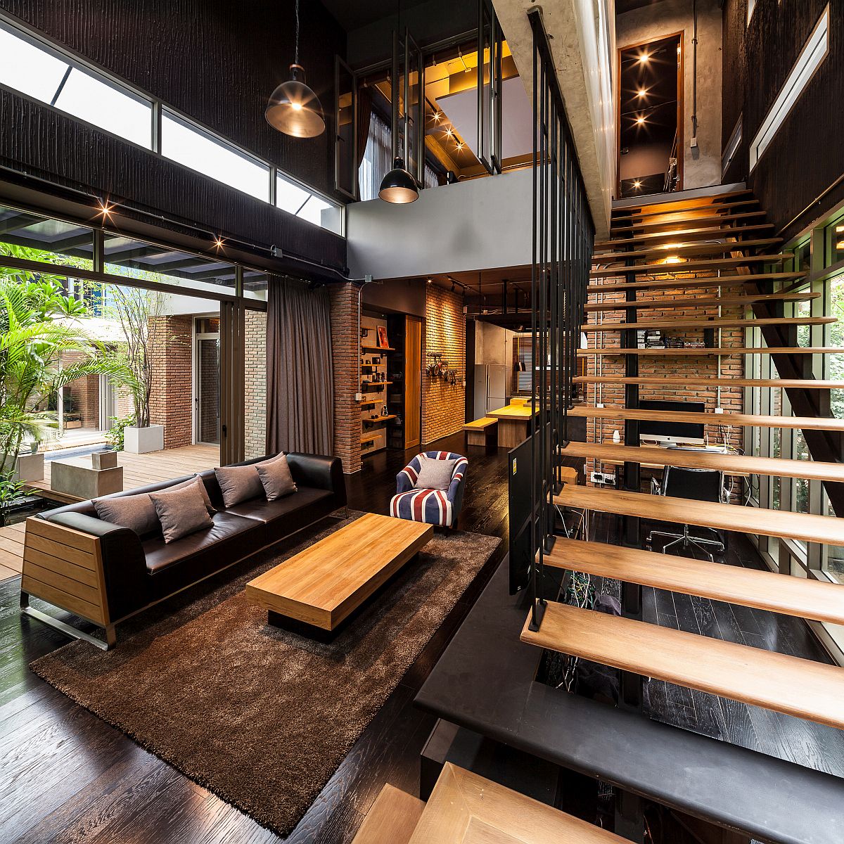  Industrial  and Modern Side by Side Two Houses in Bangkok