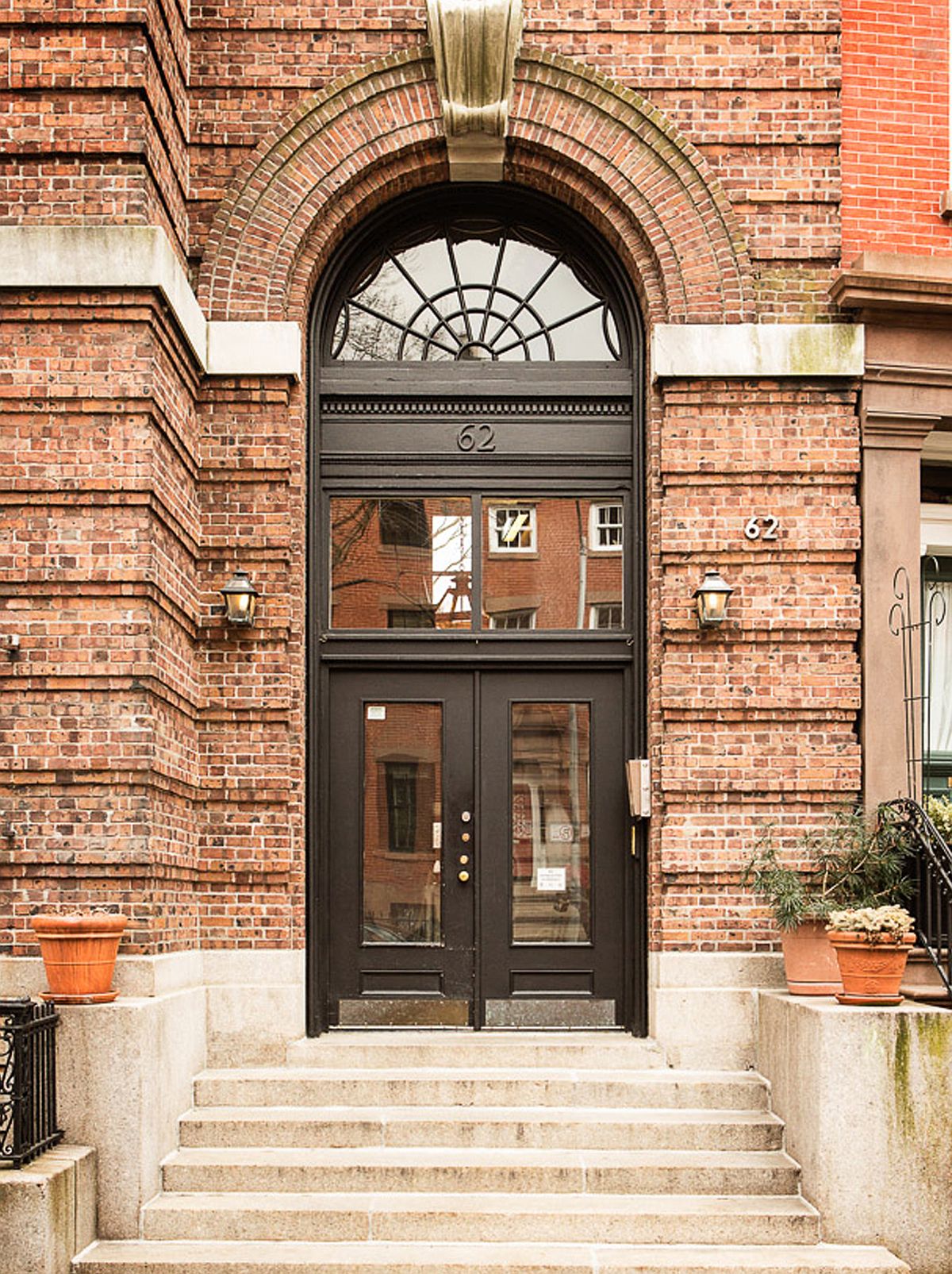 Entrance to renovated YMCA building that holds the loft apartment