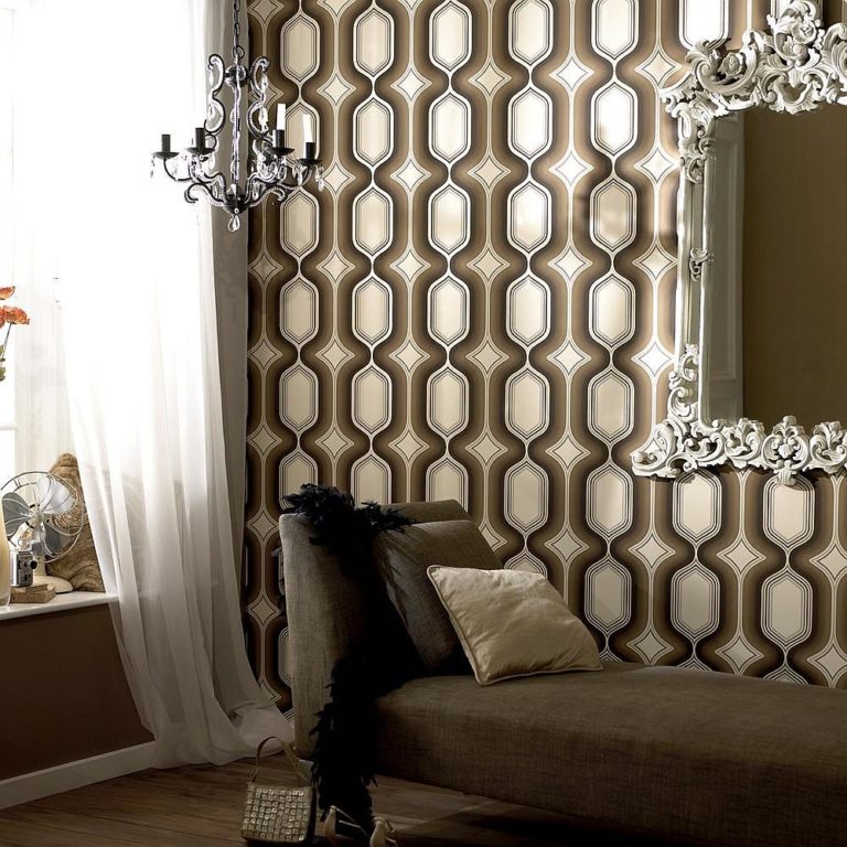 25 Awesome Rooms That Inspire You to Try Out Geometric Wallpaper Decoist