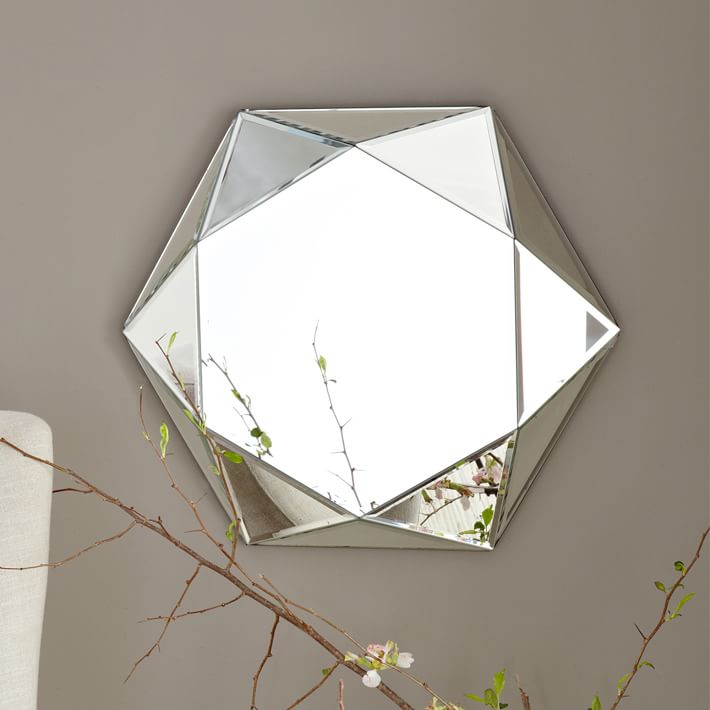 Faceted mirror from West Elm