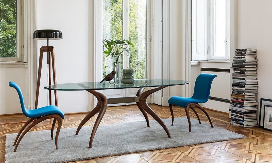 Dashing Duo: Trendy New Dining Tables Usher in Geometric Contrast