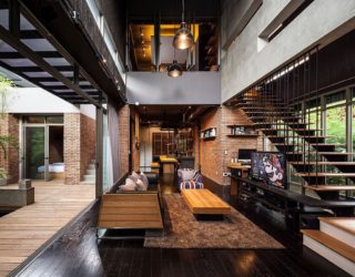 Industrial and Modern Side by Side: Two Houses in Bangkok