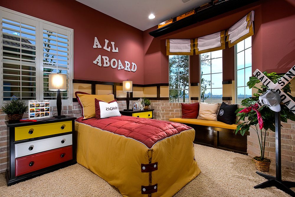 Gorgeous kids' bedroom full of character and color