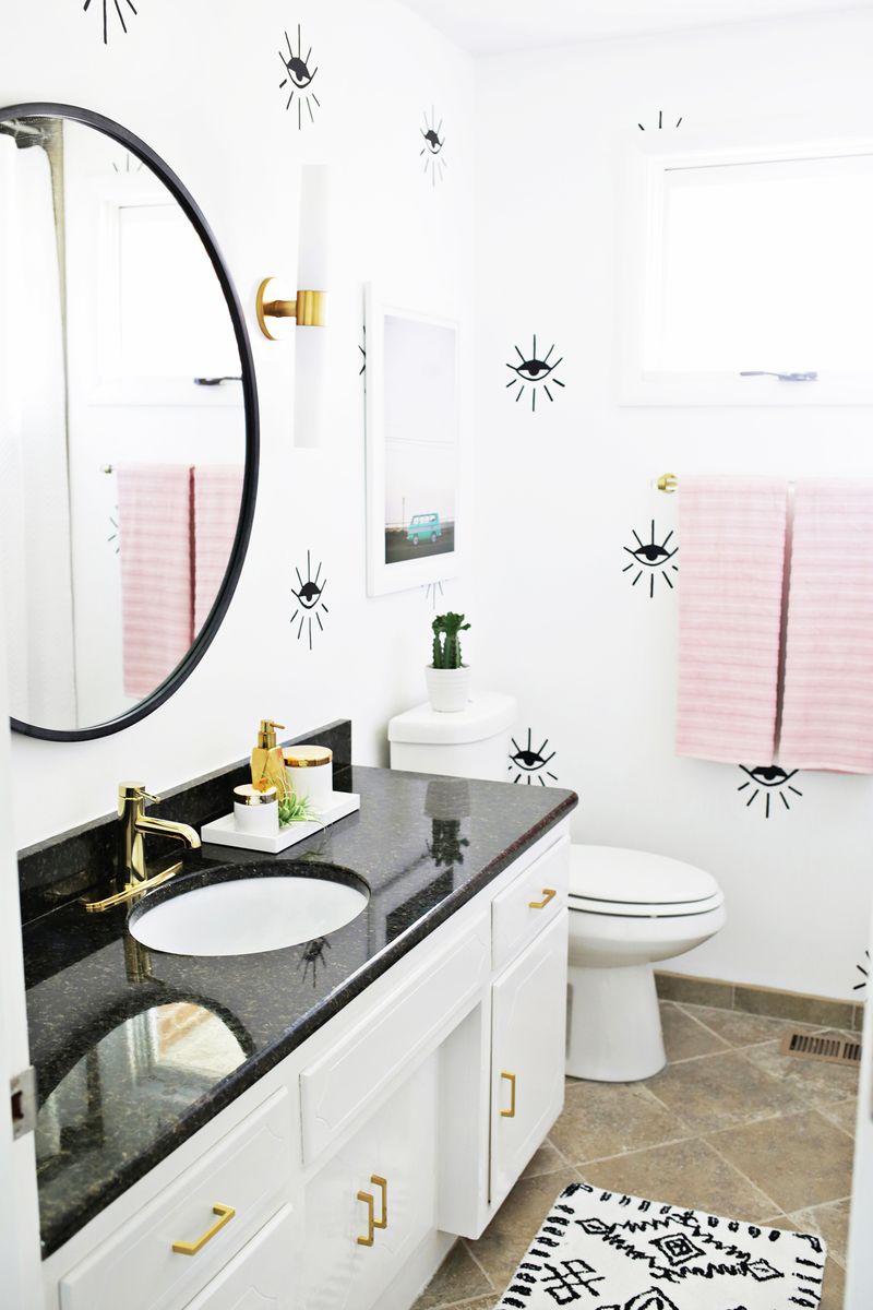 Guest bathroom from A Beautiful Mess