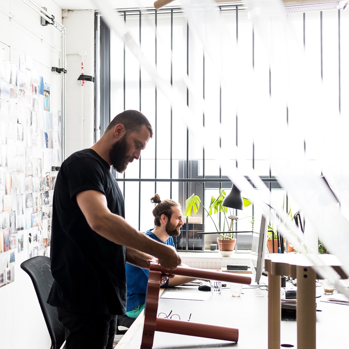 Philippe Malouin in his Hackney design studio. Photograph by Sebastian Böttcher via OTHR.