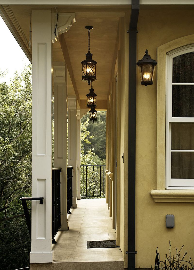 Hanging lanterns - A perfect way to light up the porch and long hallways