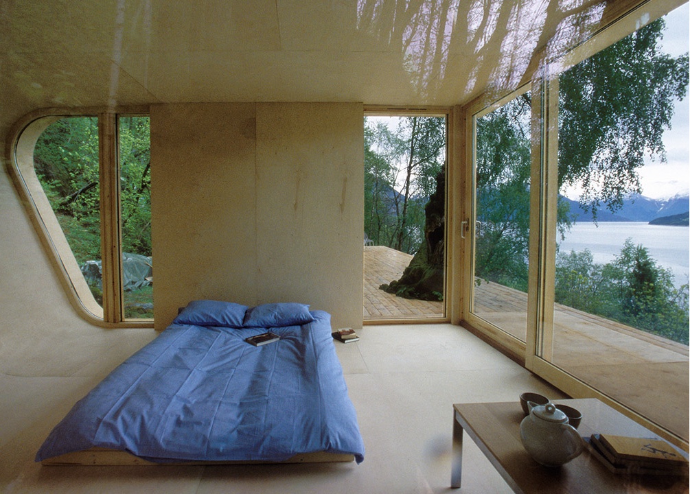 Hardanger Retreat's simple interior.