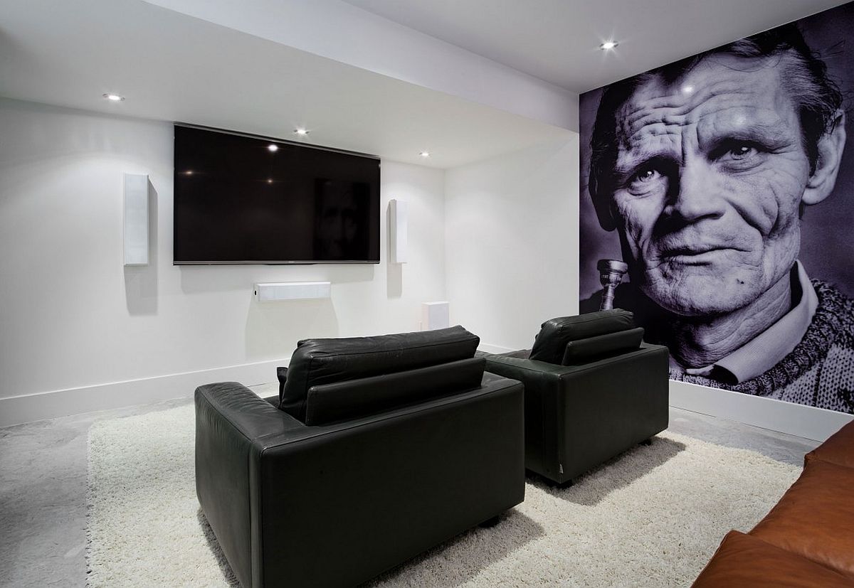 Home cinema with a giant print that stands out