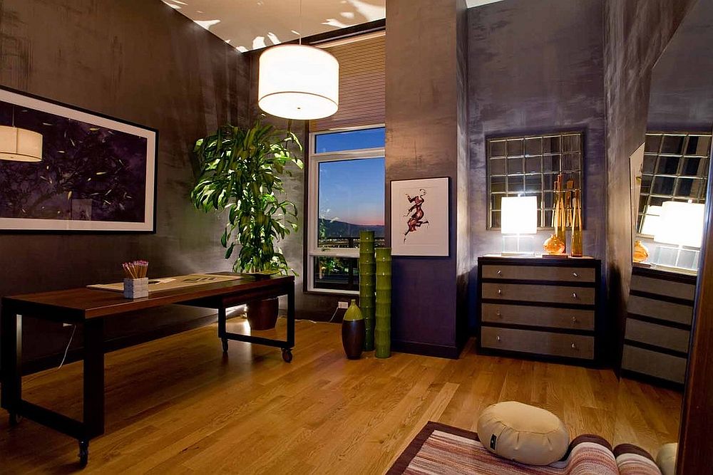 Home office and meditation room rolled into one [Design: Angela Todd Designs]