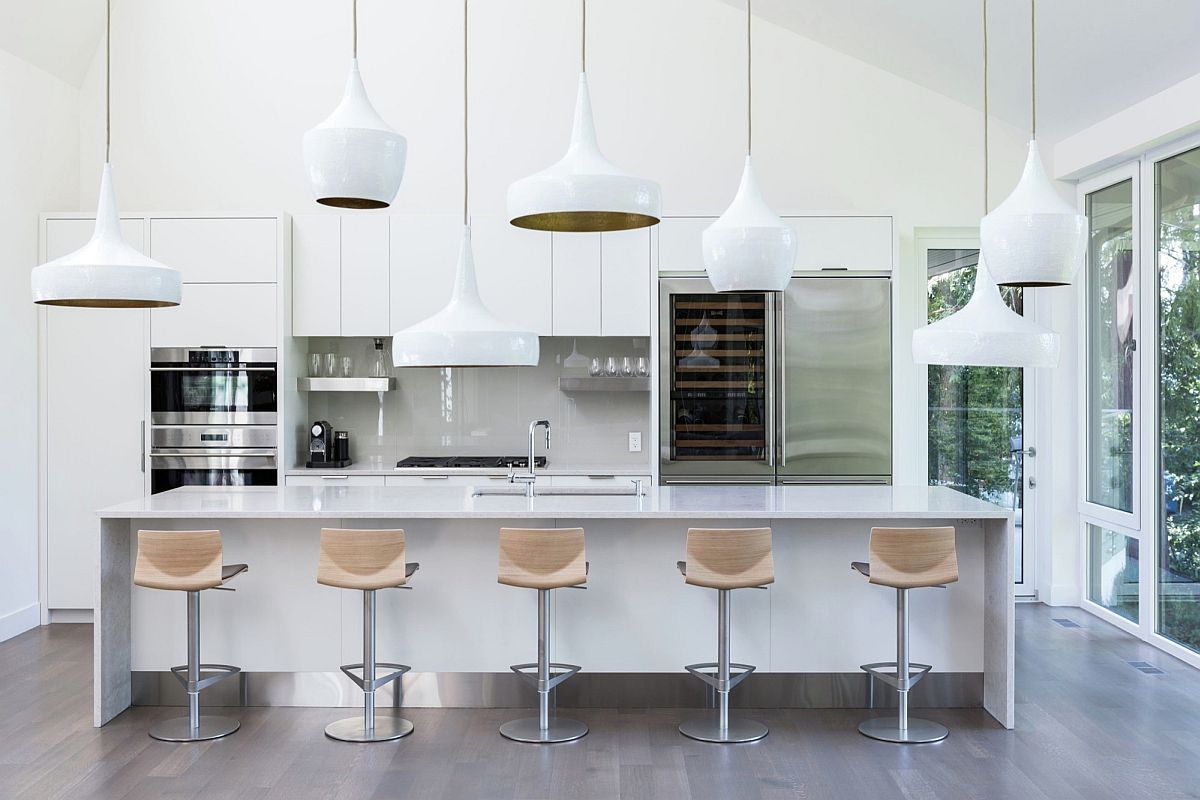 Iconic Tom Dixon pendants make quite a visual impact