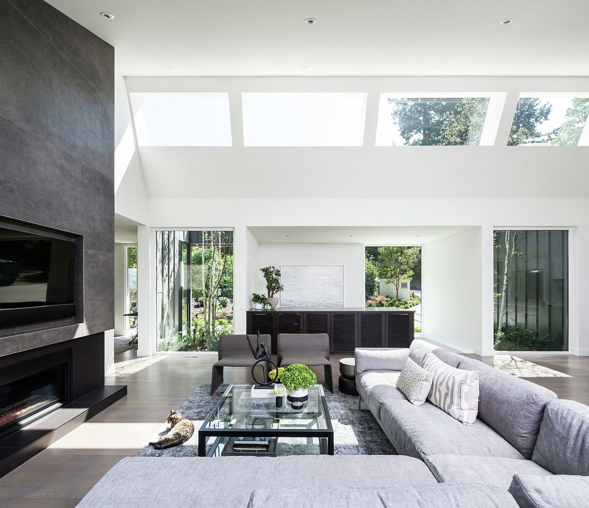 Light-filled living space of the St. Georges private residence