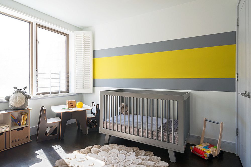 Minimal approach to the use of yellow in the nursery [Design: AbbyElle Style]