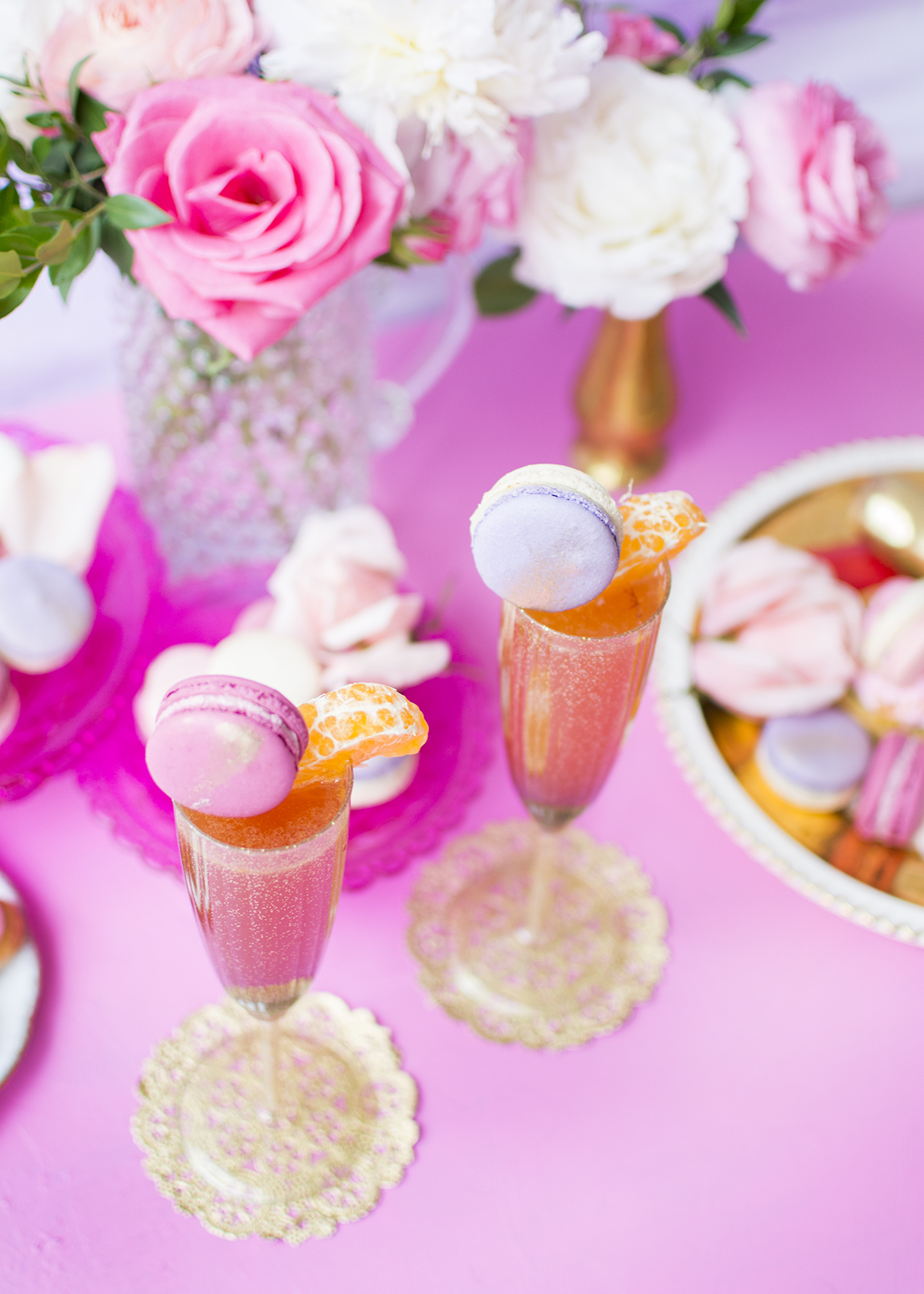 Macaron garnishes from Random Acts of Pastel