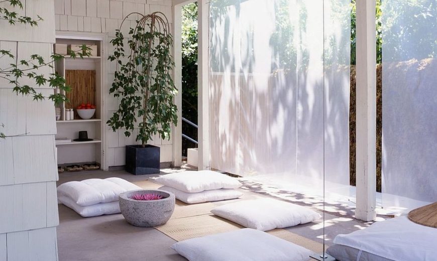 Yoga Mat Holder Shelves -   Home yoga room, Zen room decor