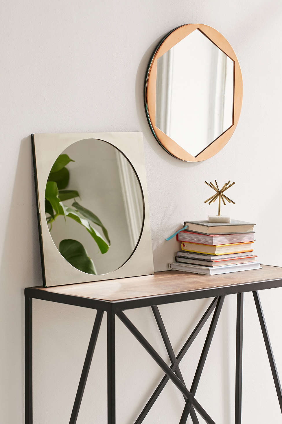 Metal geo mirrors from Urban Outfitters