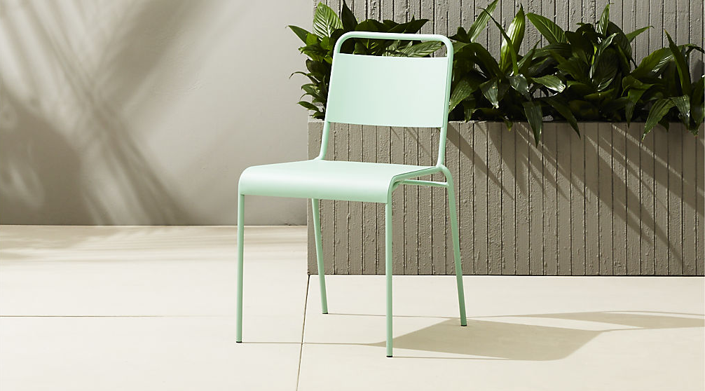 Mint stacking chair from CB2