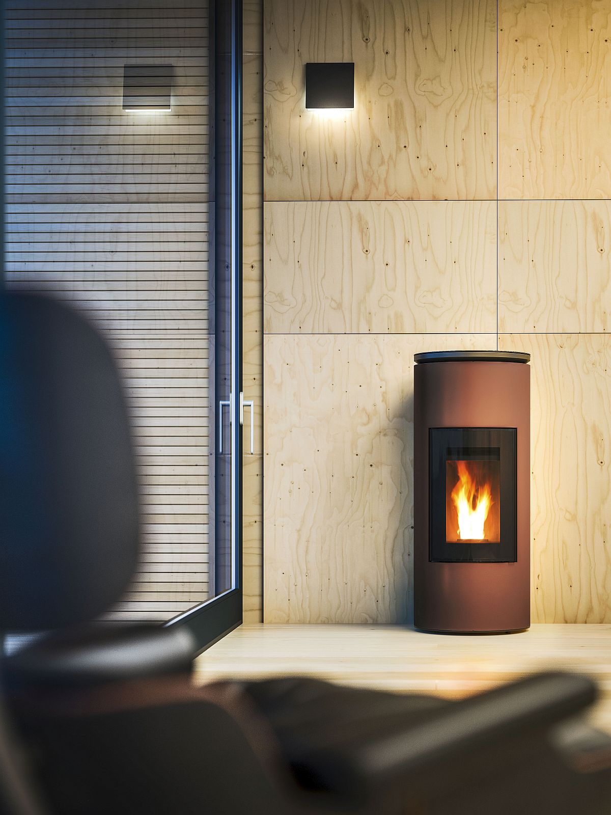 Mood - Ductable pellet stove for the contemporary home