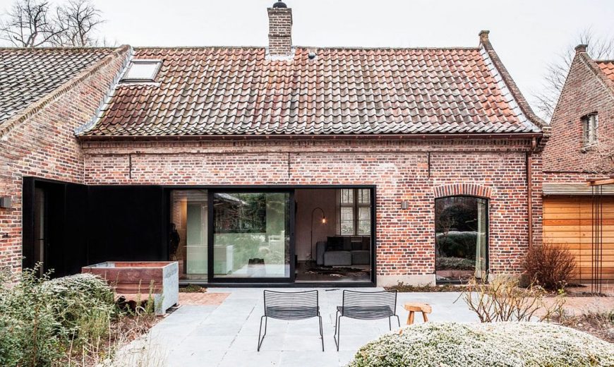 Synergy of Contrasting Styles: Farmhouse Renovation in Belgium