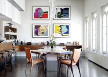 Original-Andy-Warhol-skull-prints-stand-out-in-the-contemporary-dining-room-217x155