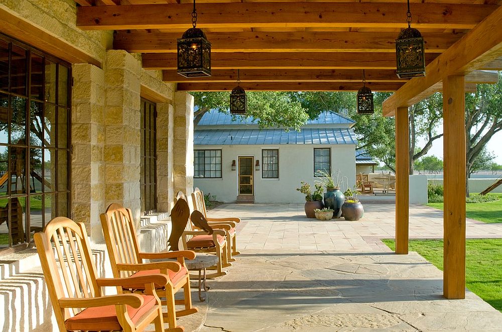 Rustic porch that is simple and unassuming!