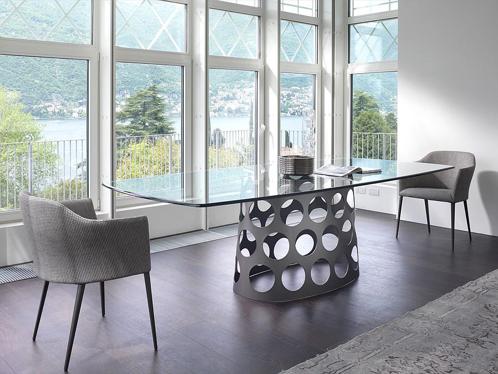 Smart dining table can also double as  a stylish work table