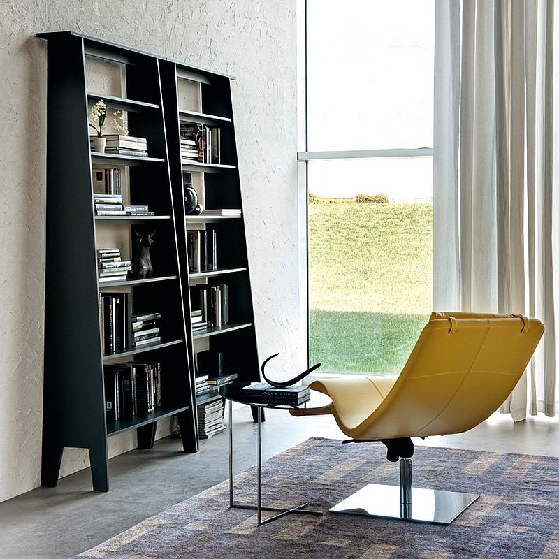 Space-savvy bookshelves fit into even the tiniest corner