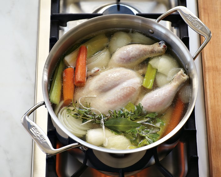 Stainless steel stock pot from All-Clad