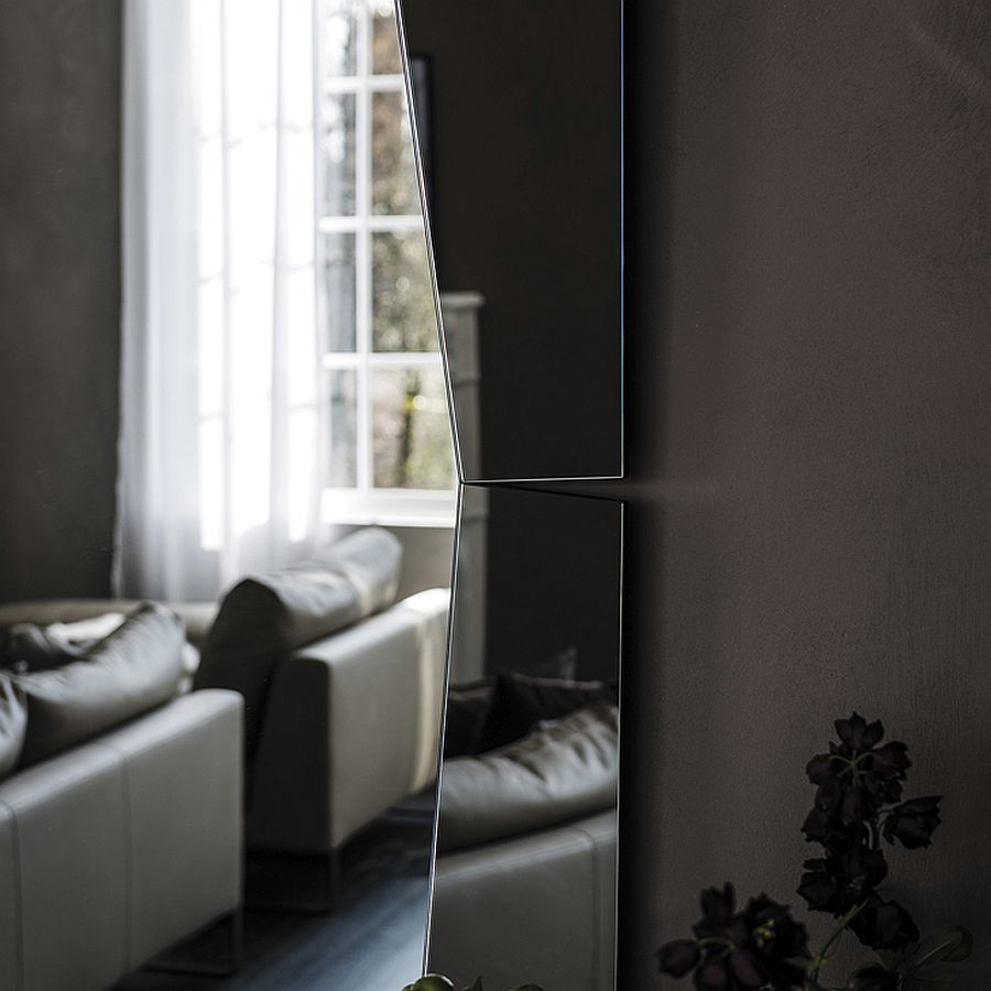 Stylish mirror can be configured in a variety of ways