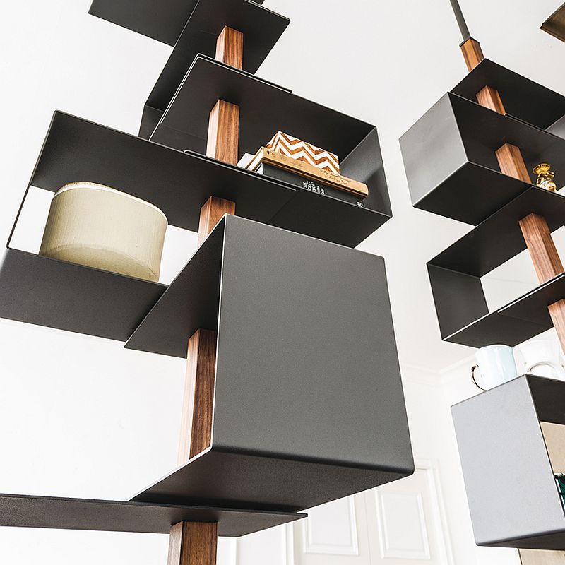 Tokyo bookshelf in metal is perfect for the contemporary-minimal interior