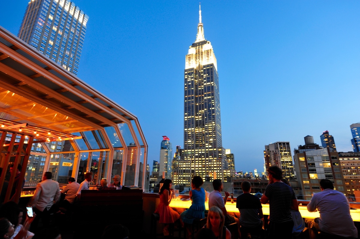 Top of the Strand rooftop bar.