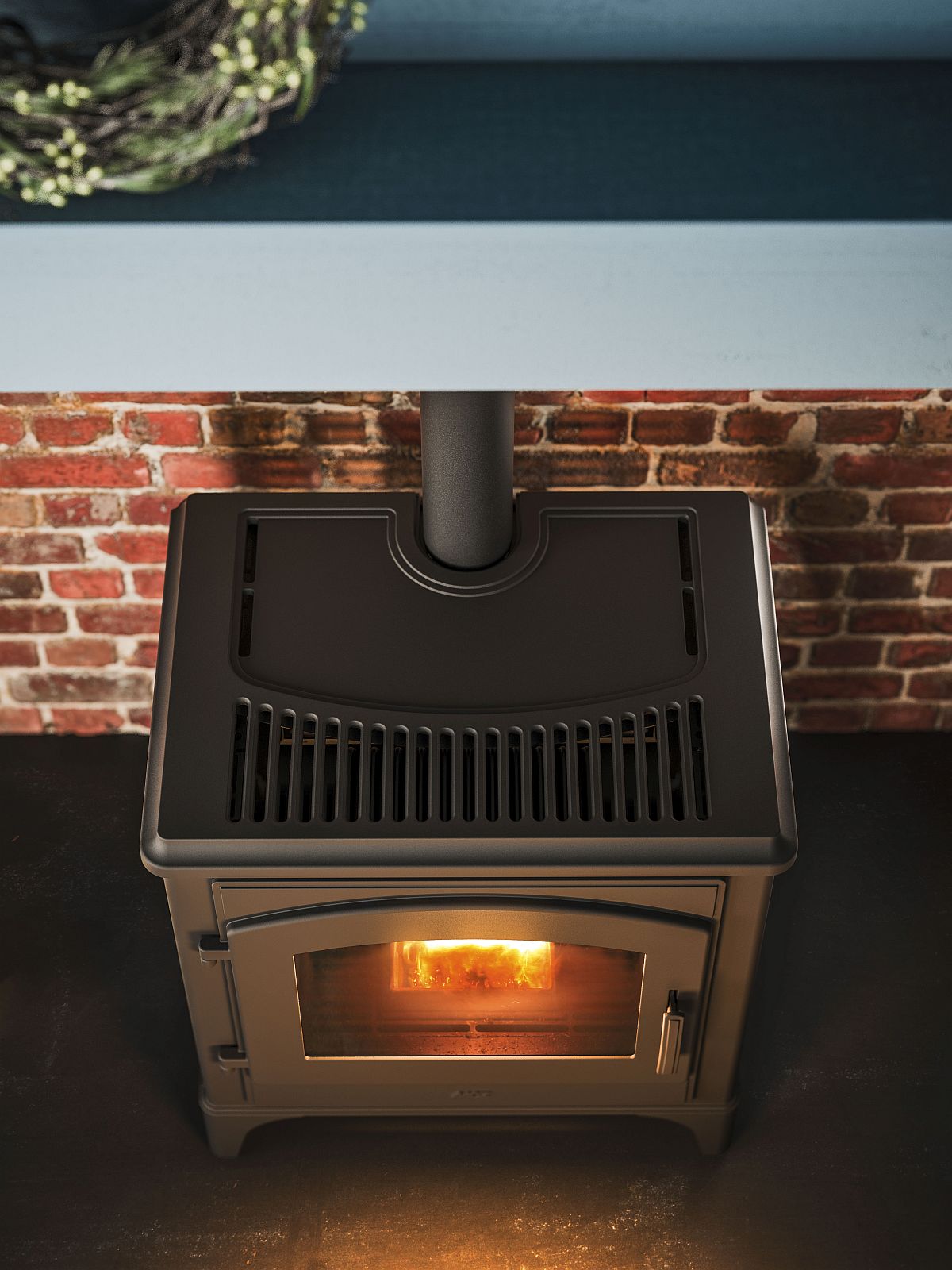 Traditiional British design fused with contemporary functionality by Deco pellet stove