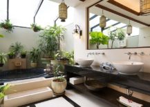 Turn your bathroom into a tropical paradise 217x155 Seasonal Style: Hot Bathroom Trends to Try Out This Summer