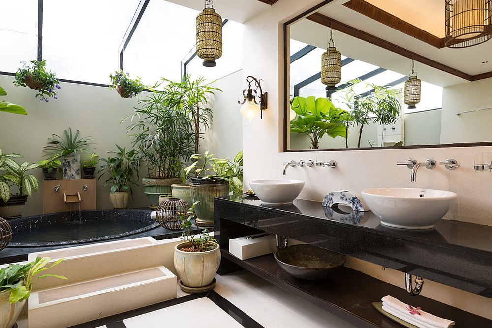 Turn your bathroom into a tropical paradise