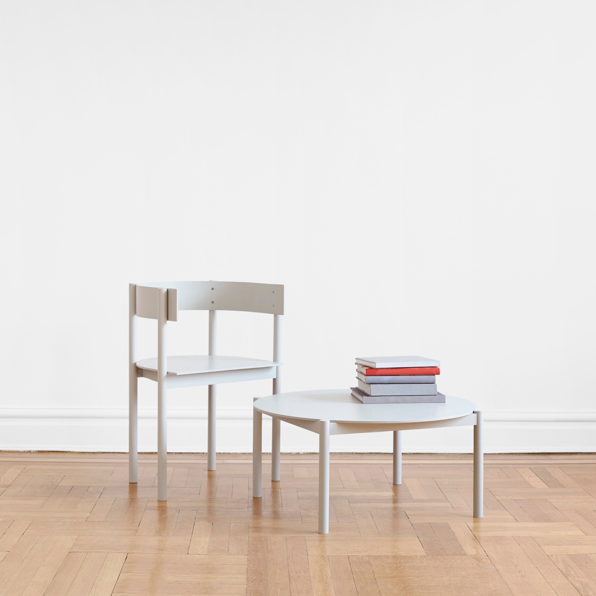 The Typecast Chair and Coffee Table, in solid maple and birch ply, for Matter Made. Image courtesy of Philippe Malouin.