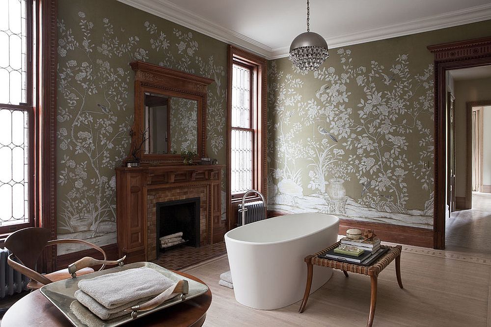 Victorian style wallpaper also serves as a relaxing and elegant personal sanctuary