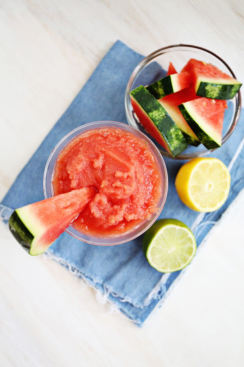 Watermelon St.-Germain slush from A Beautiful Mess